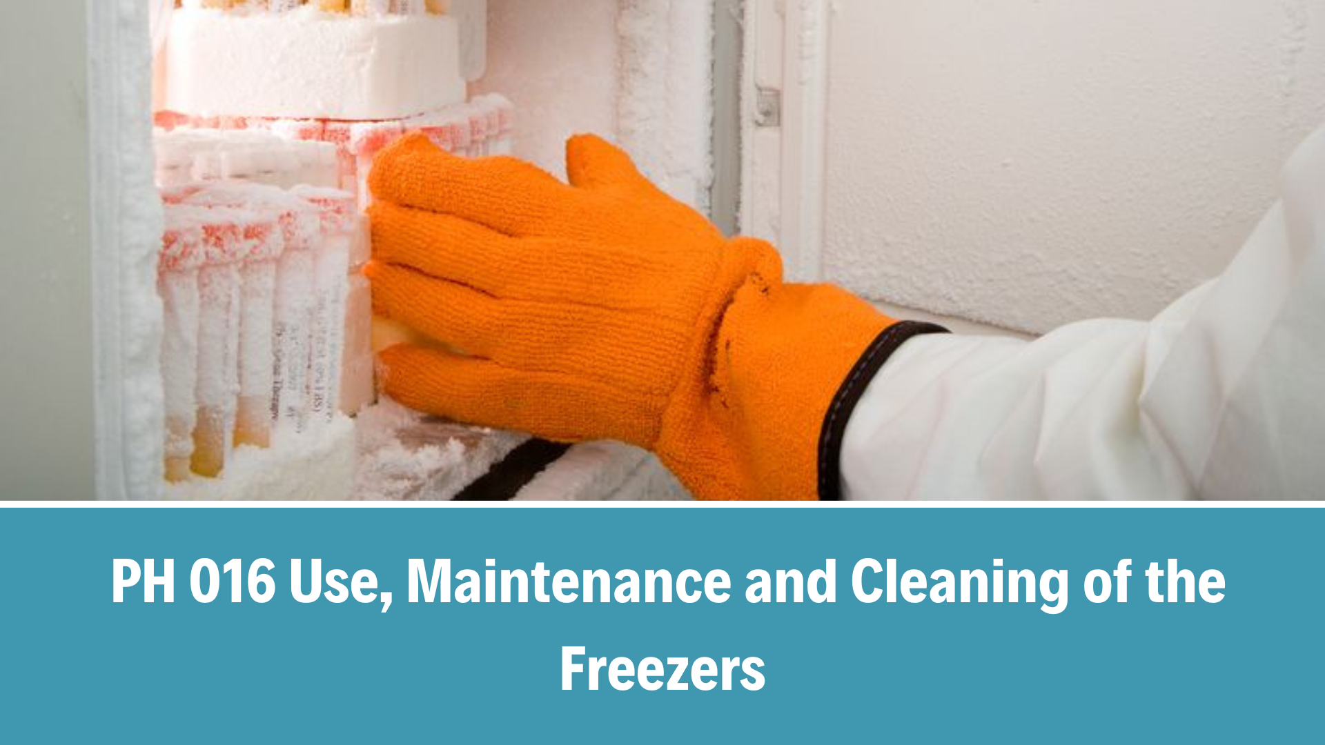PH 016 Use, Maintenance and Cleaning of the Freezers, V6.0, 22 Sep 2025